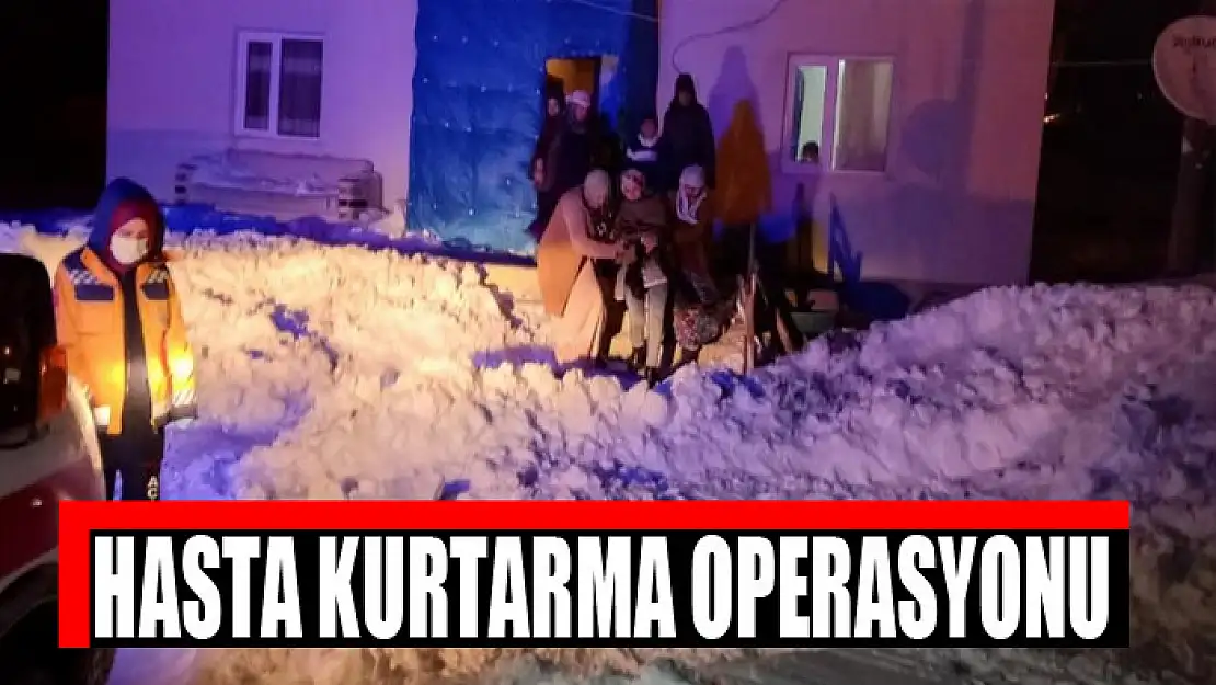 Tuşba Belediyesi ekiplerinden hasta kurtarma operasyonu