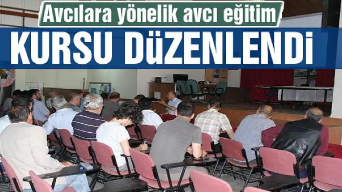 Van'da avcı eğitim kursu düzenlendi