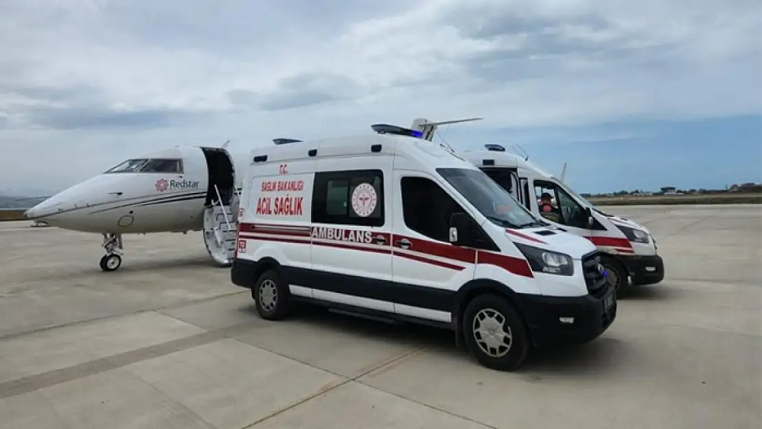 Uçak ambulansla Van'dan İstanbul'a sevk edildi