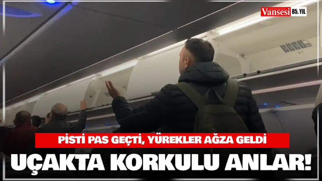 Uçakta korku dolu anlar