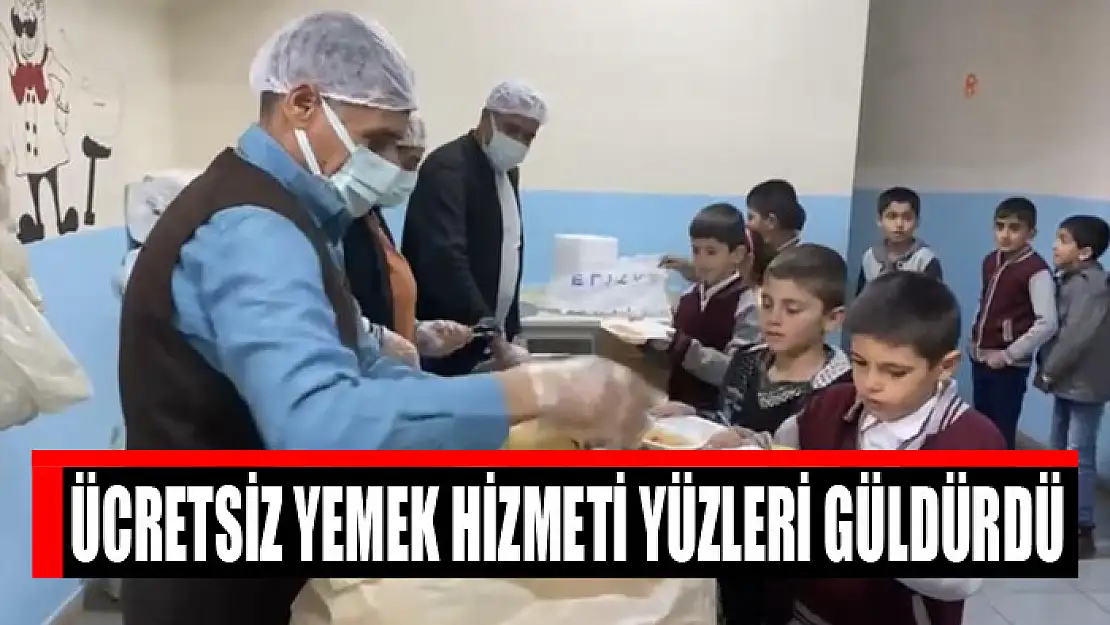 Ücretsiz yemek hizmeti yüzleri güldürdü