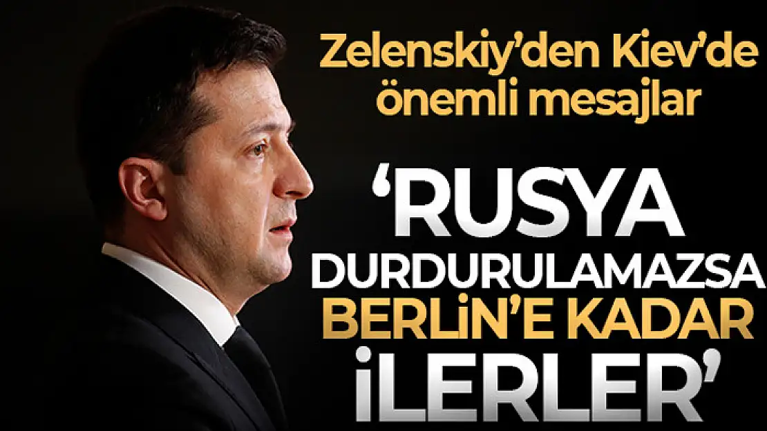 Ukrayna Devlet başkanı Zelenskiy'den Kiev'de önemli açıklamalar