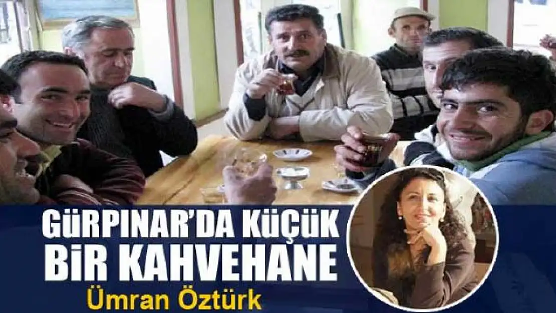 Gürpınar'da küçük bir kahvehane