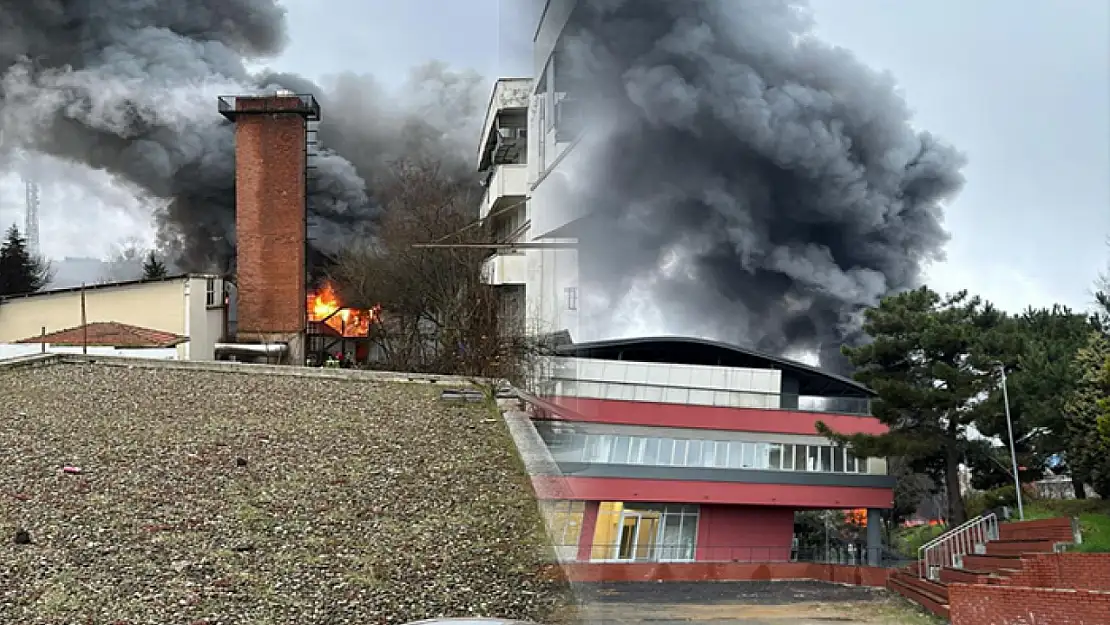 Üniversite kampüsünde yangın