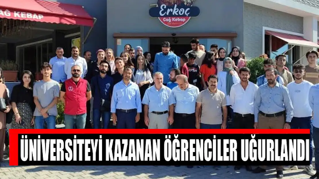 Üniversiteyi kazanan öğrenciler uğurlandı