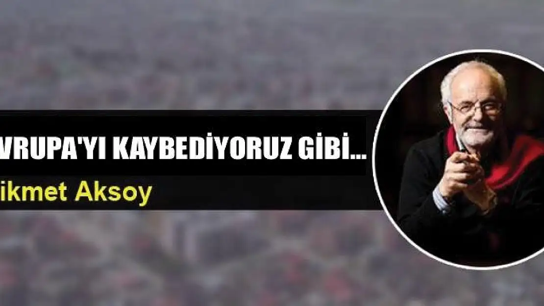 Avrupa'yı  kaybediyoruz gibi...