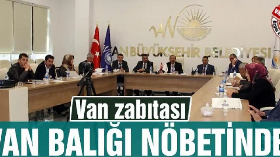 Van zabıtası Van Balığı nöbetinde