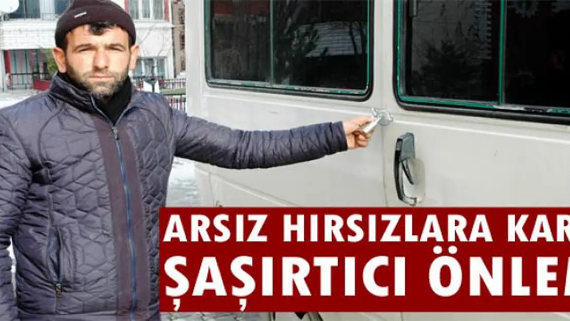 Arsız hırsızlara karşı şaşırtıcı önlem