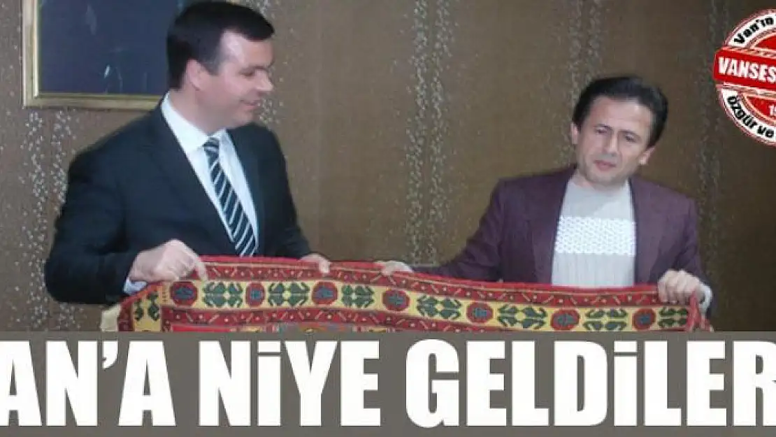 Van'a niye geldiler? 