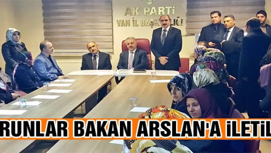 Başkan Soğanda kentin sorunlarını Bakan Arslan'a iletti