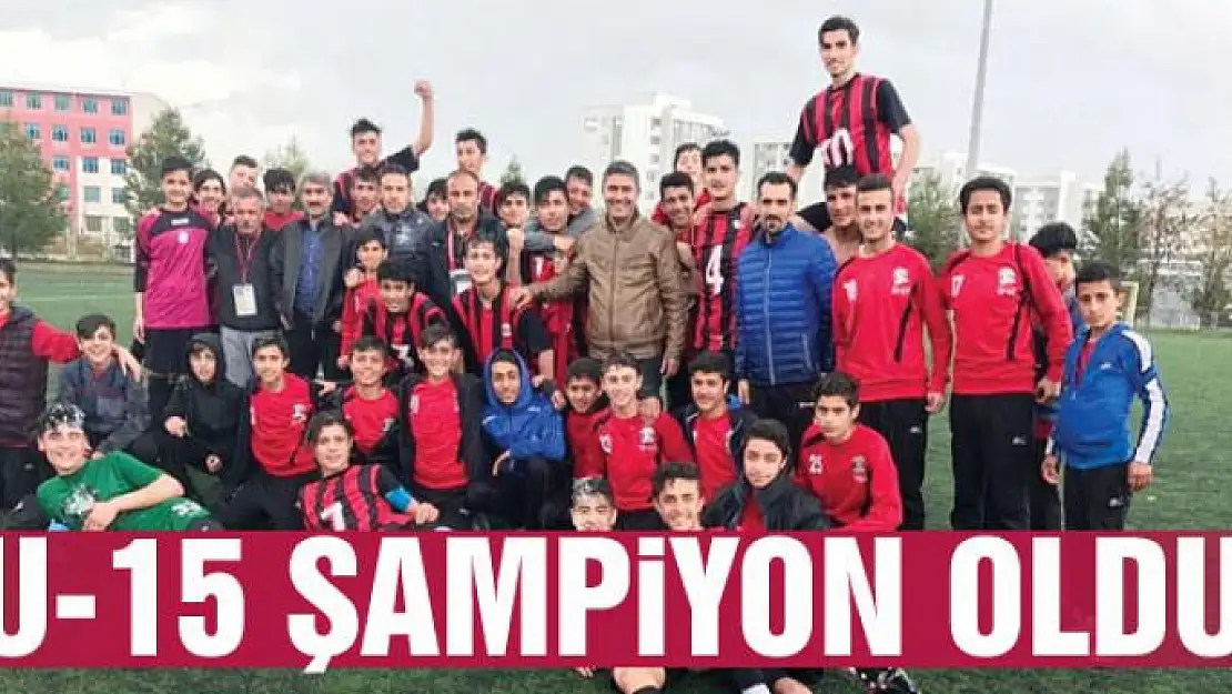 BÜYÜKŞEHİR U-15 ŞAMPİYON OLDU