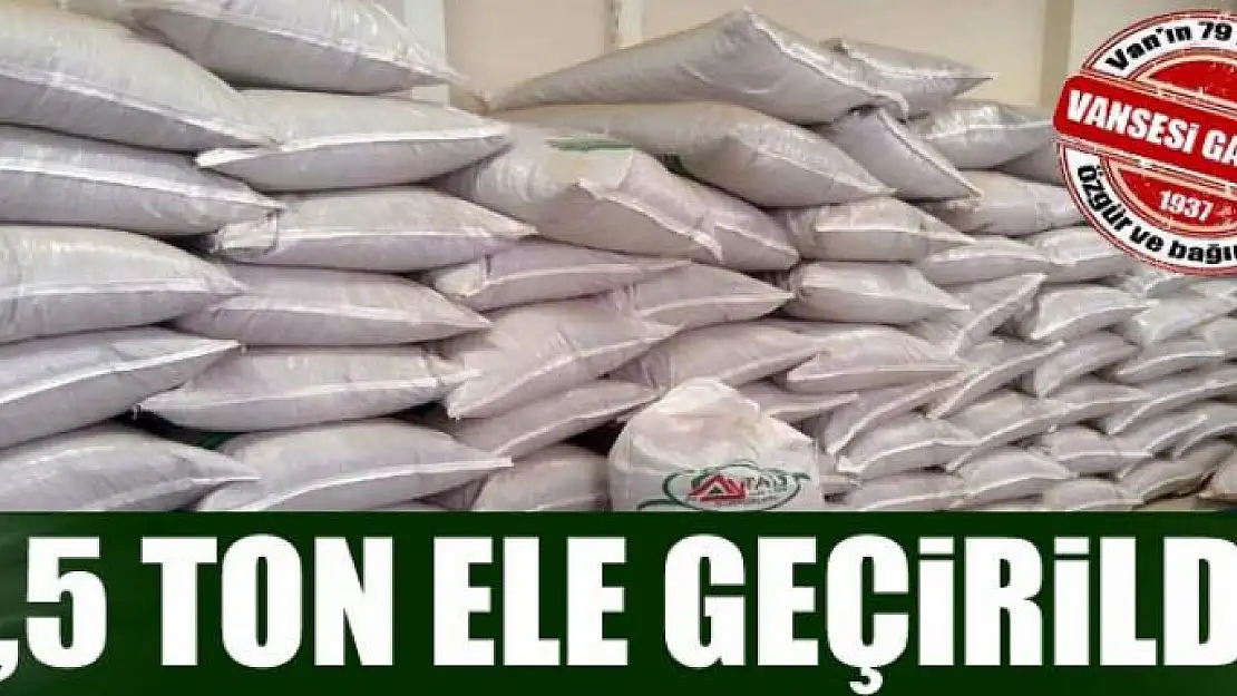 Van'a 5,5 ton kaçak çay ele geçirildi