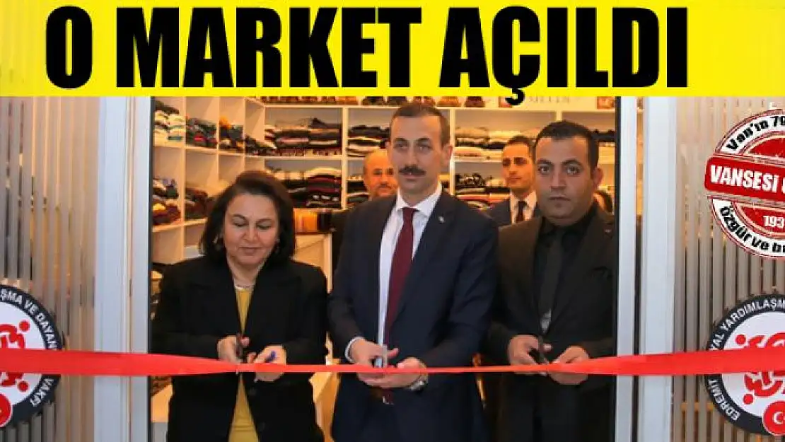 Edremit'te sosyal market ve giyim mağazası açılışı