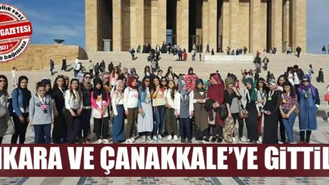 Bahçesaraylı 72 öğrenci Ankara ve Çanakkale'ye gitti