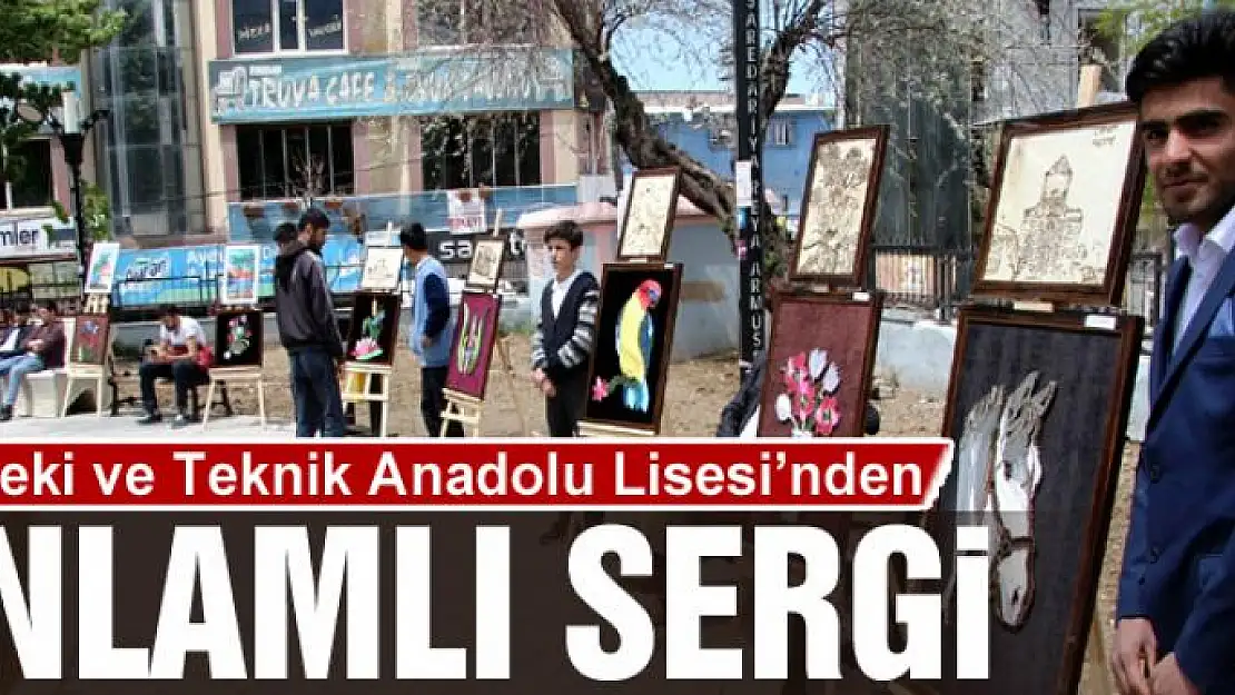 Bostaniçi Lisesi'nden anlamlı sergi