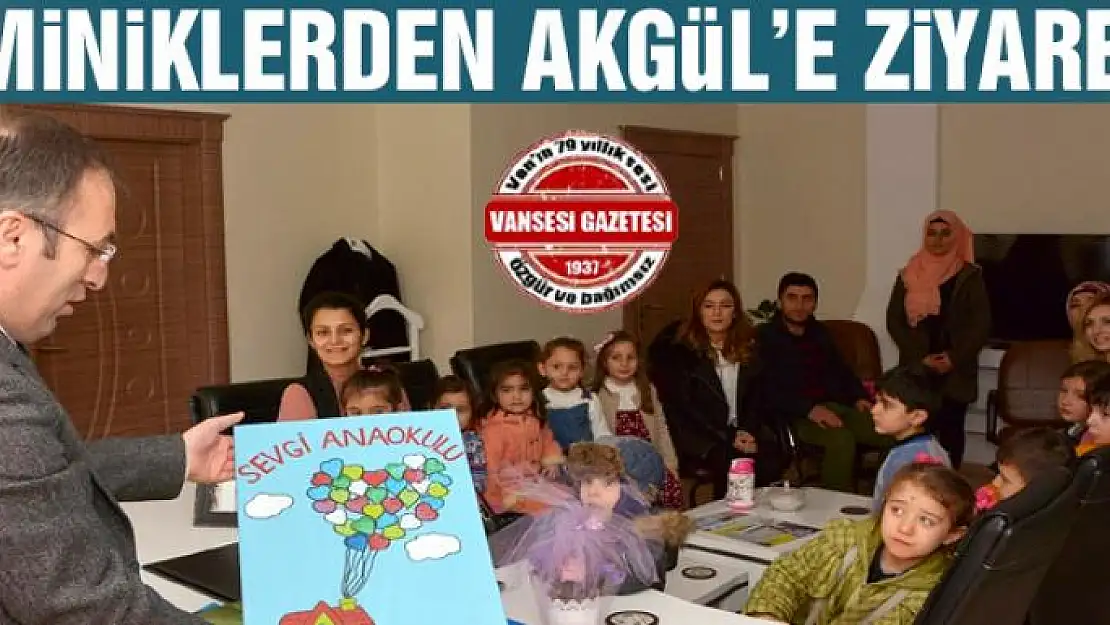 Miniklerden Başkan Vekili Akgül'e teşekkür ziyareti