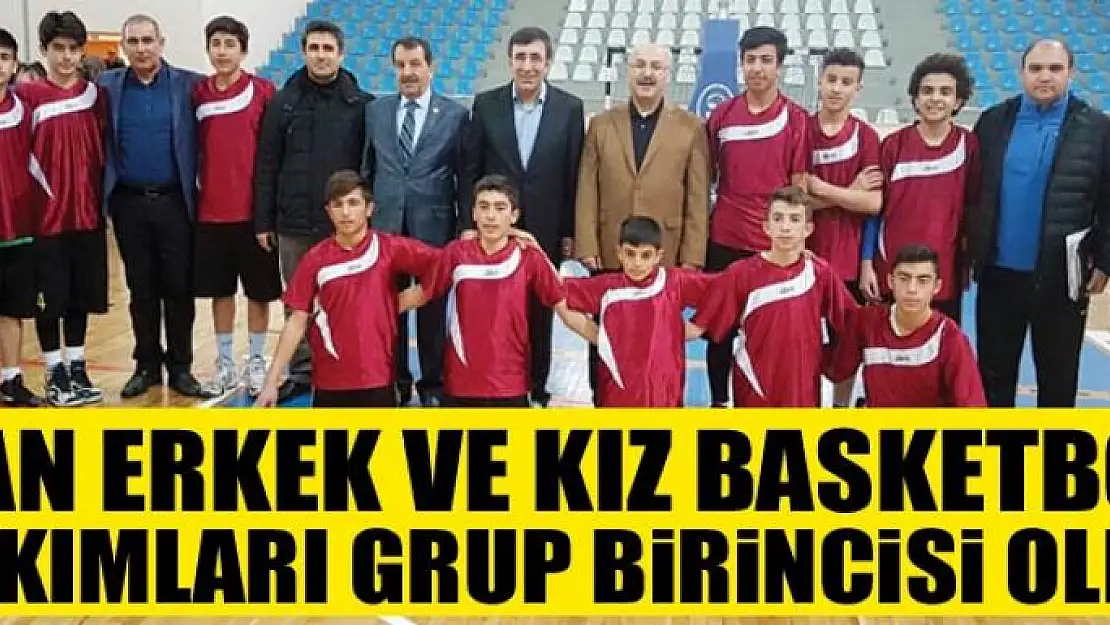 Van erkek ve kız basketbol takımları grup birincisi oldu