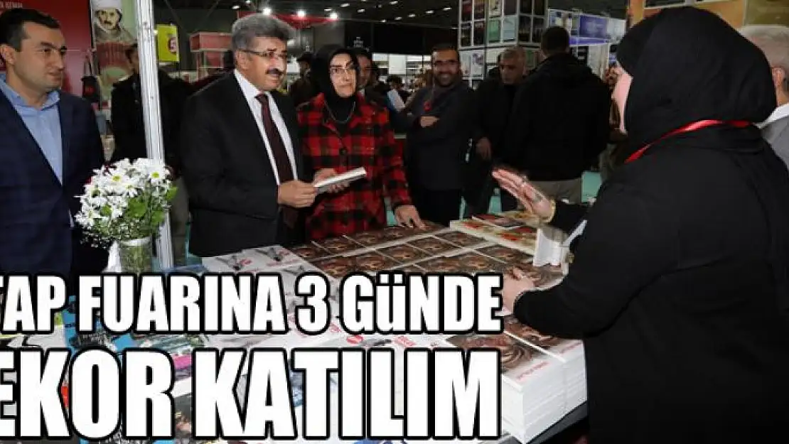 Kitap fuarına 3 günde rekor katılım 