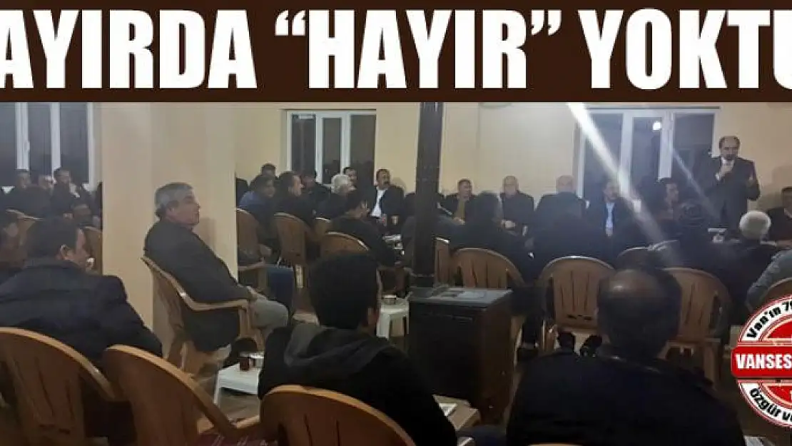 Başkan Soğanda: 'Bu hayır da 'hayır' yoktur'