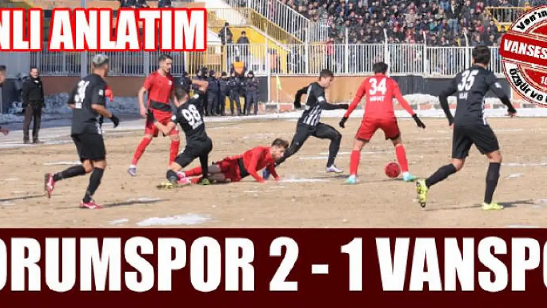 Çorum'da durum 2-1