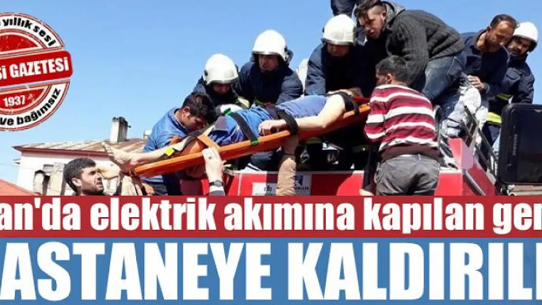 Van'da elektrik akımına kapılan genç hastaneye kaldırıldı