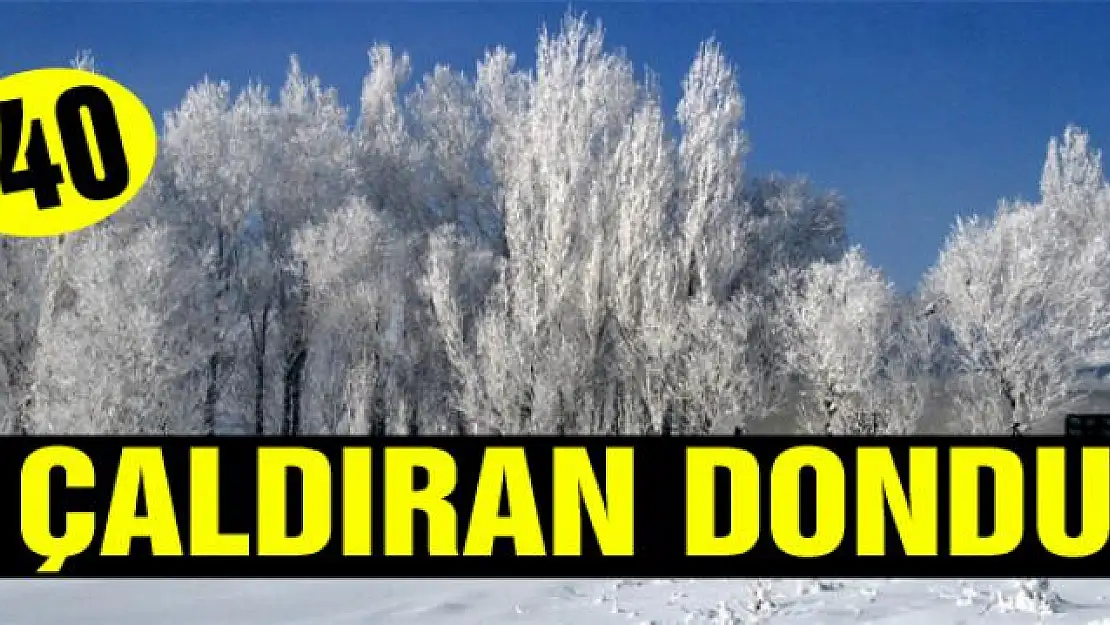 Çaldıran dondu