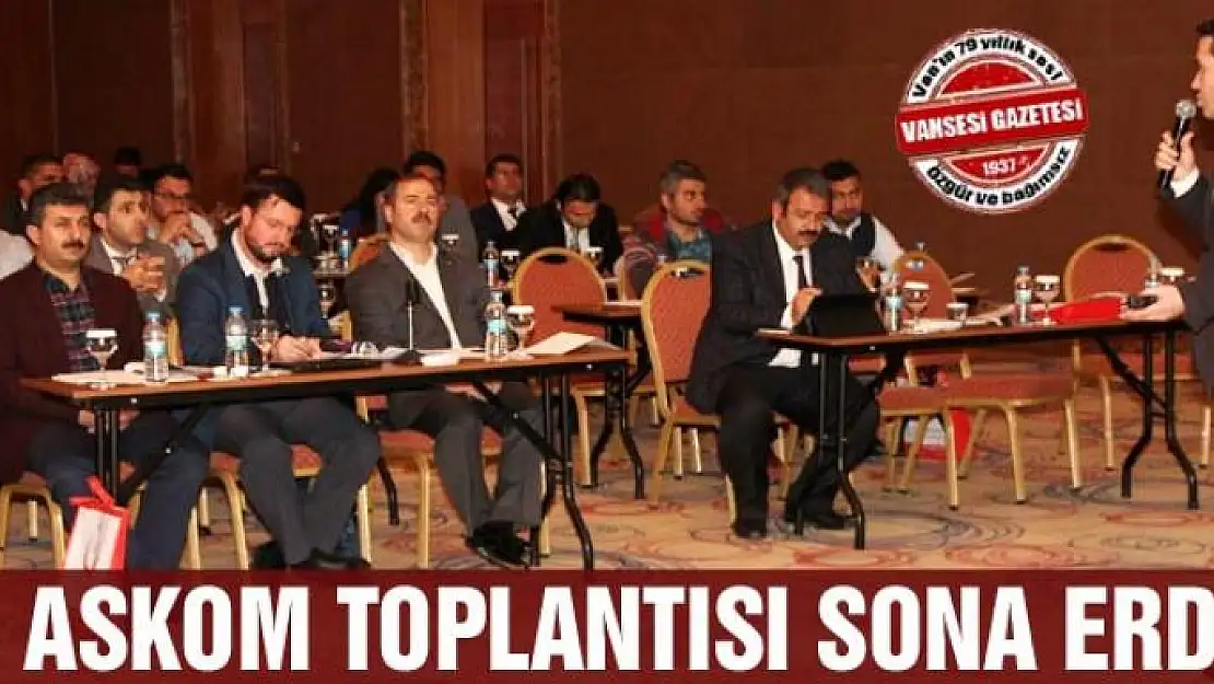 2. ASKOM Bölge Toplantısı sona erdi