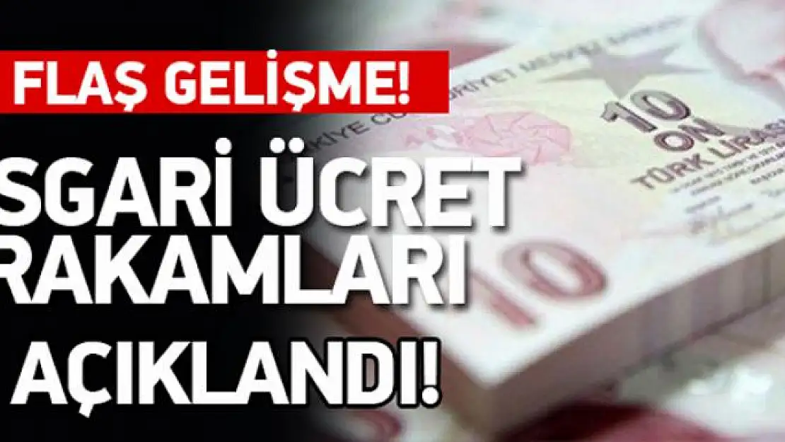 Asgari ücret açıklandı!