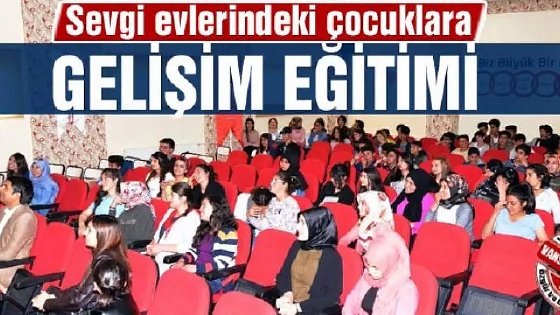 Sevgi evlerindeki çocuklara eğitim