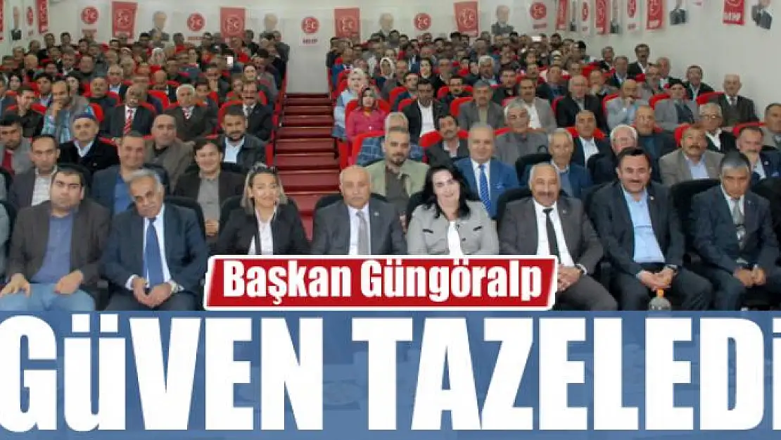 Başkan Güngöralp güven tazeledi