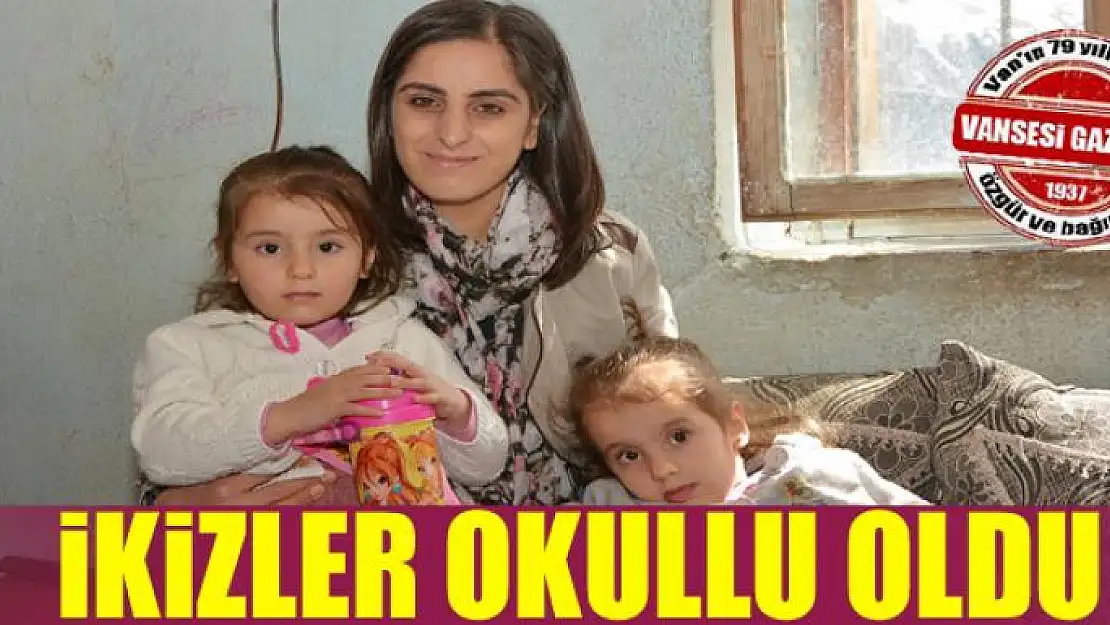 Çataklı ikizler okullu oldu