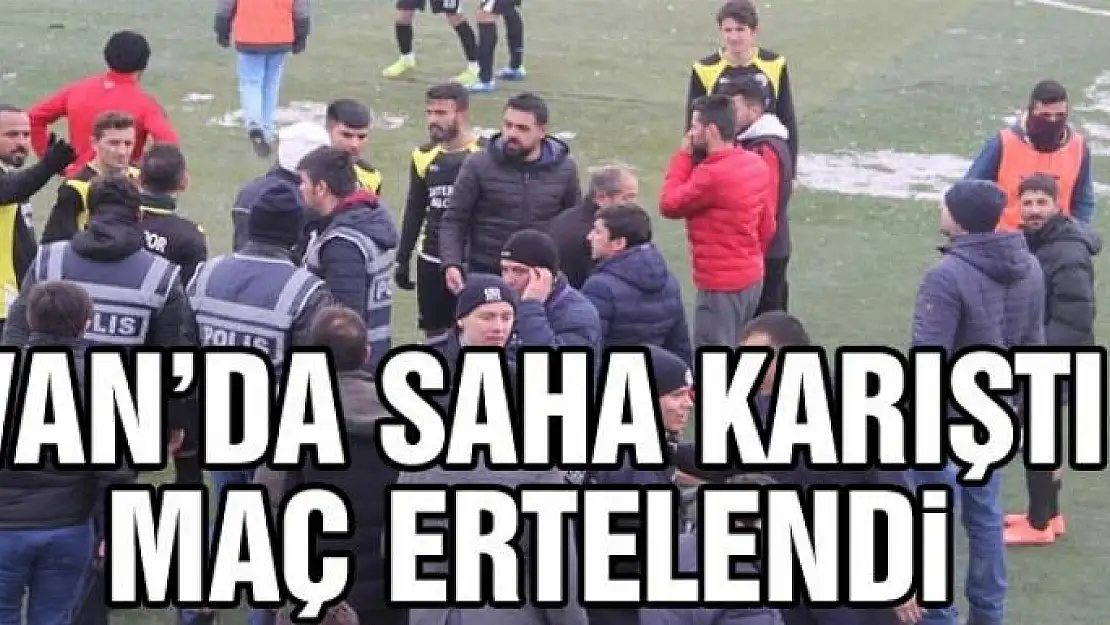 Amatör lig maçında saha karıştı