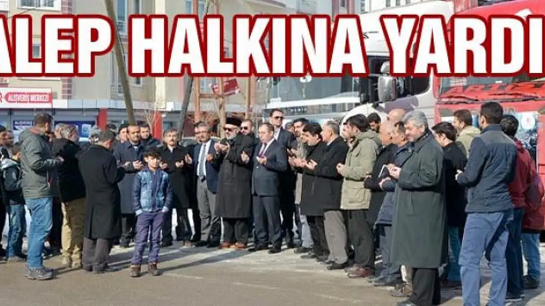 Çatak'tan Halep halkına yardım