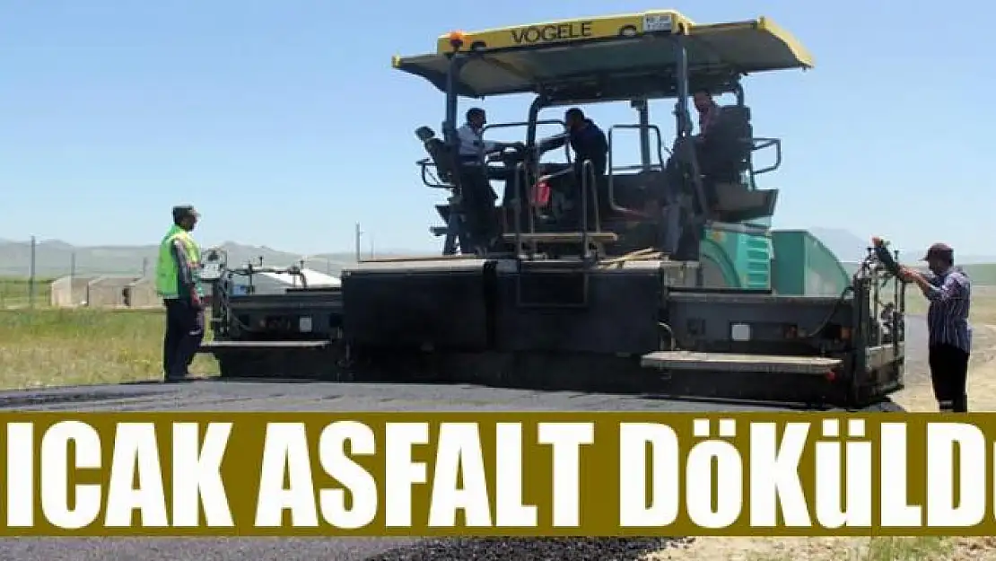 Van'da sıcak asfalt çalışması