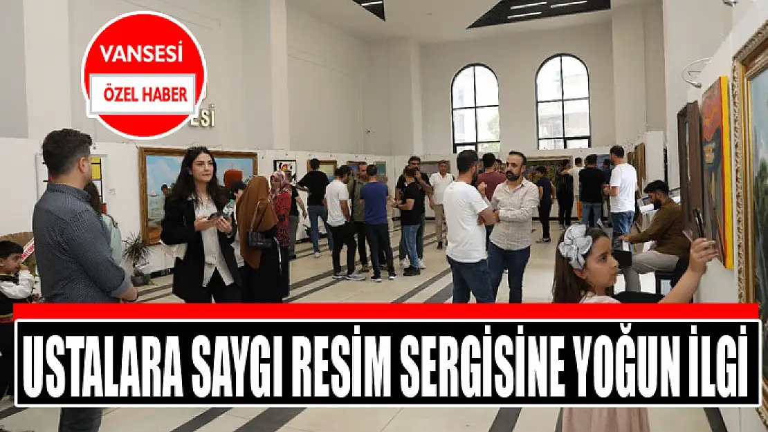 Ustalara Saygı resim sergisine yoğun ilgi