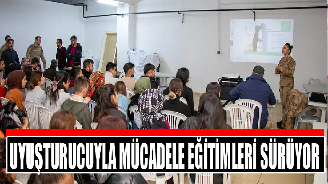 Uyuşturucuyla mücadele eğitimleri sürüyor