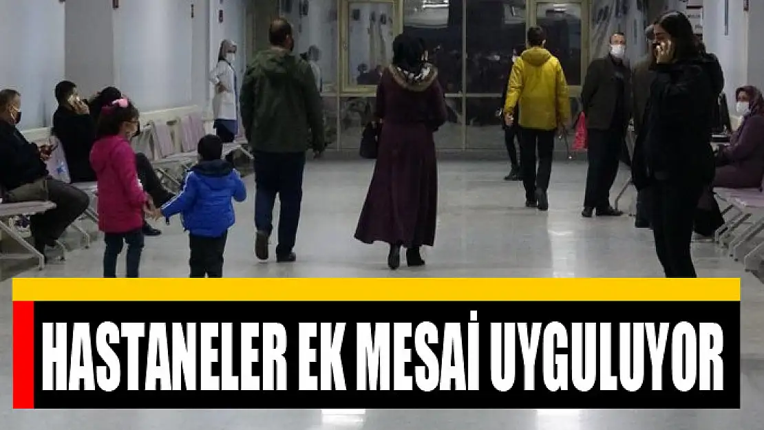 Vakaların azaldığı Van'da hastaneler ek mesai uyguluyor