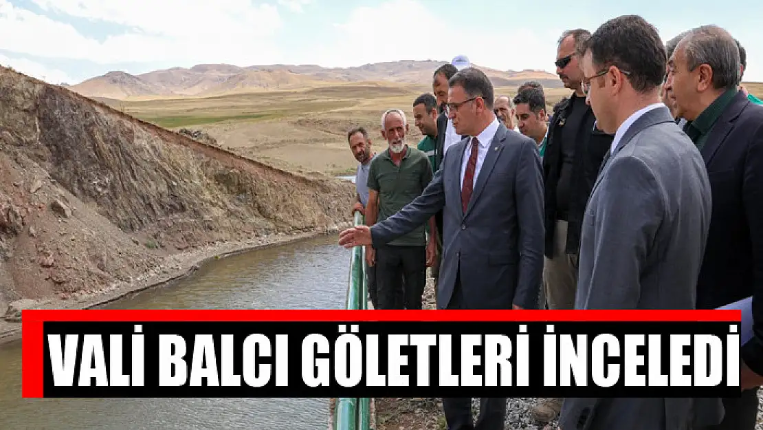 Vali Balcı göletleri inceledi