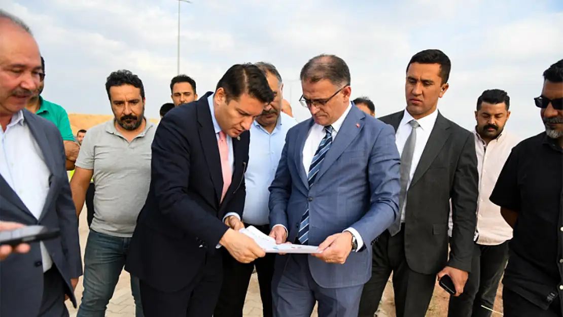 Vali Balcı, tekstil fabrikası inşaatlarını yerinde inceledi