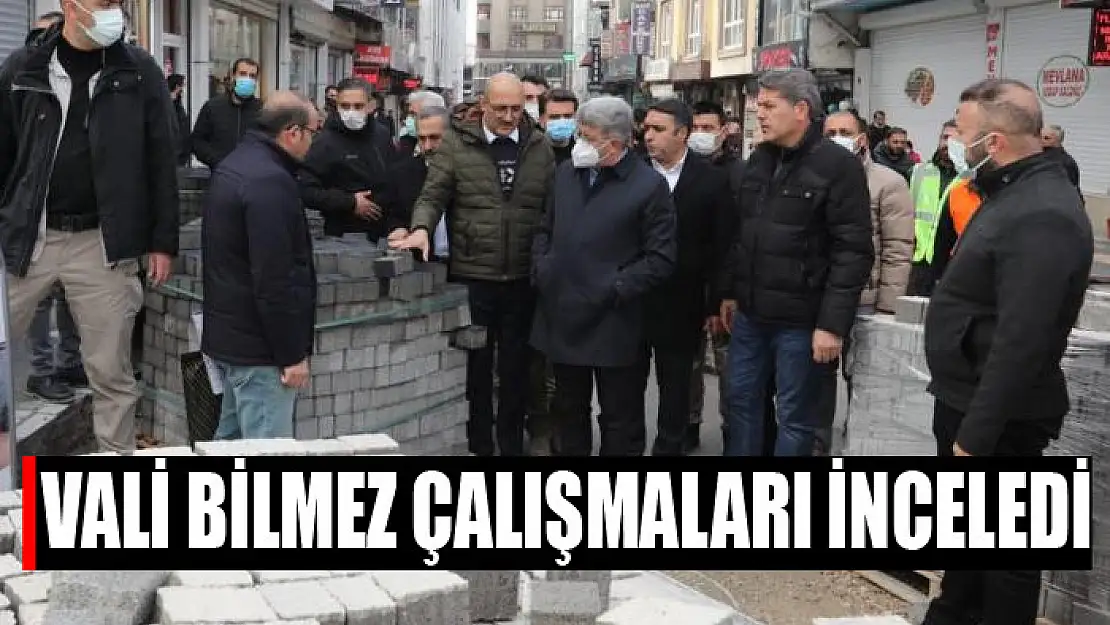 Vali Bilmez çalışmaları inceledi