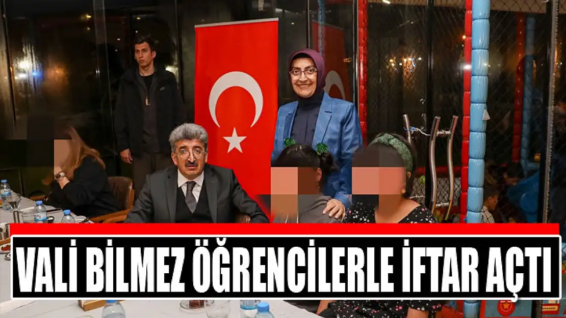 Vali Bilmez öğrencilerle iftar açtı