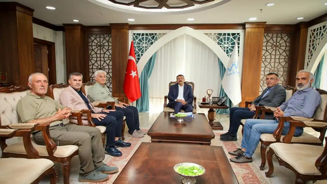 Vali Çelik, dağcılık federasyonu heyetini ağırladı