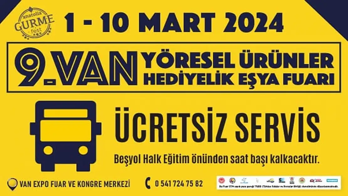 Van, 9. Yöresel Ürünler Fuarı açılıyor