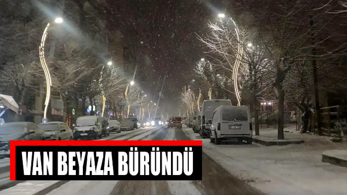 Van beyaza büründü