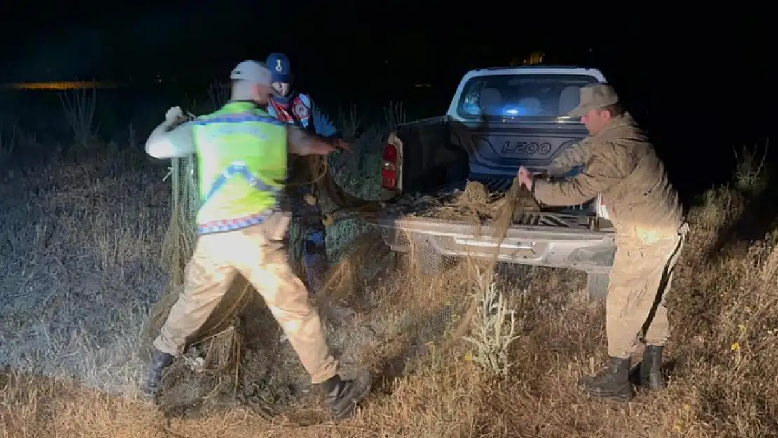 Van'da 1,5 ton inci kefali ele geçirildi