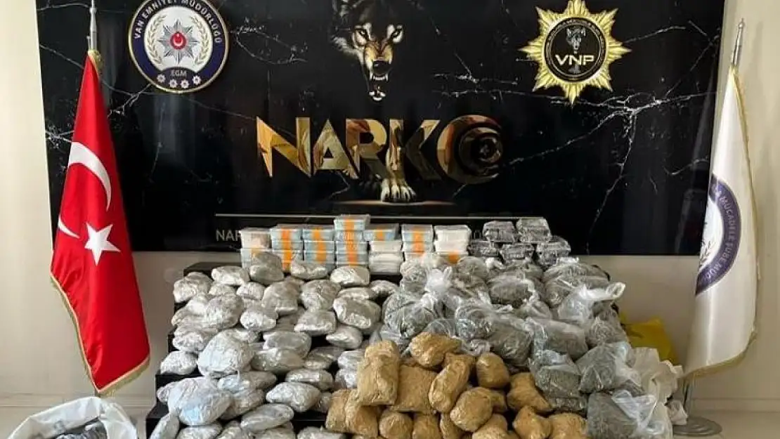 Van'da 127 kilo uyuşturucu ele geçirildi