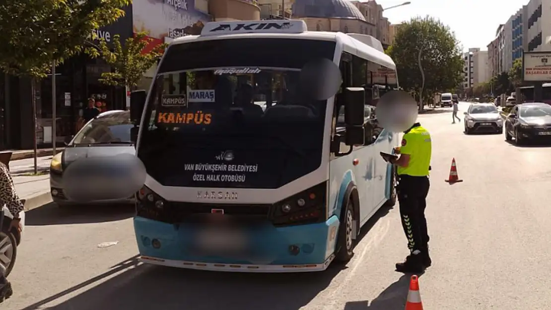 Van'da 38 araç trafikten men edildi