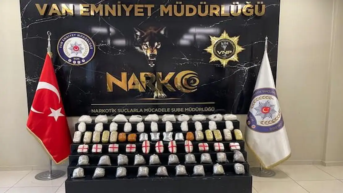 Van'da 55 kilo uyuşturucu ele geçirildi