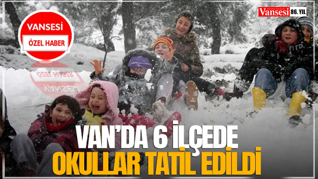 Van'da 6 İlçede Okullar Tatil Edildi