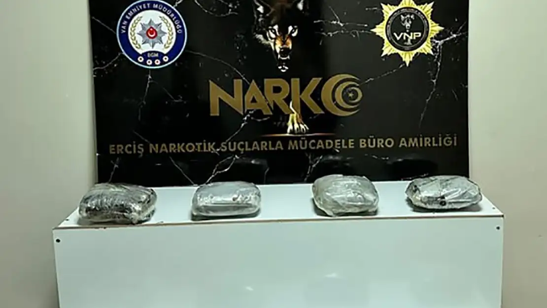 Van'da 8 kilo 750 gram uyuşturucu ele geçirildi